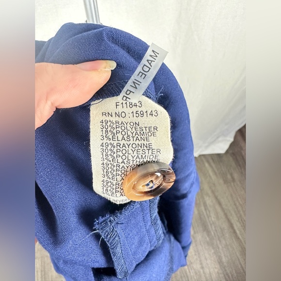 Frnch Laurine Navy Jumpsuit Size Medium (6-8) NWT - Picture 15 of 17